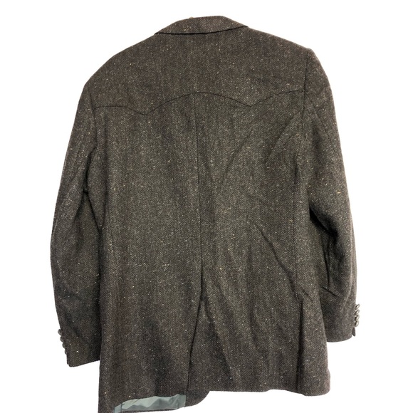 Farah Westernwear sz 40r dark blazer wool 2 button - Picture 6 of 8